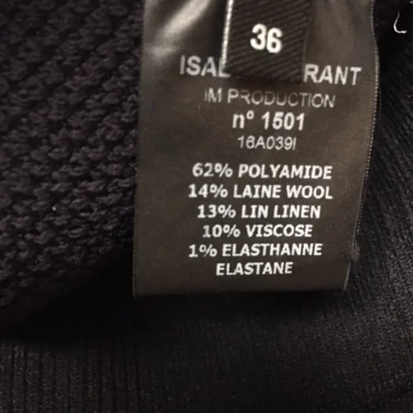 Isabel Marant Black White Melange Cashlin Knit Skirt